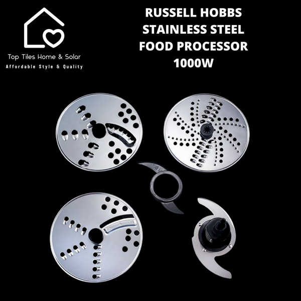 Russell Hobbs Stainless Steel Food Processor - 1000W