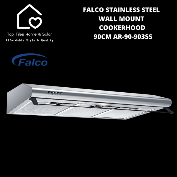 Falco Stainless Steel Wall Mount Cookerhood - 90cm AR-90-903SS