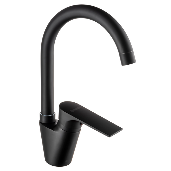 Akira Matt Black Deck Mount Kitchen Sink Mixer