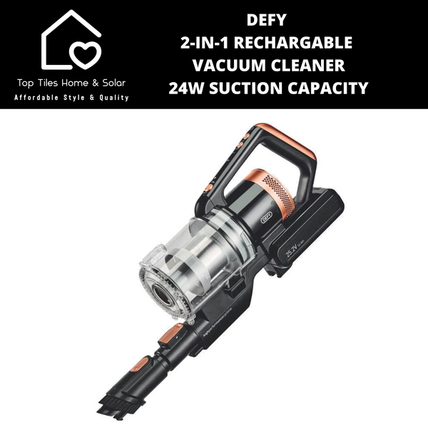 Defy 2-In-1 Rechargeable Vacuum Cleaner - 24W Suction Capacity VRT18PMB