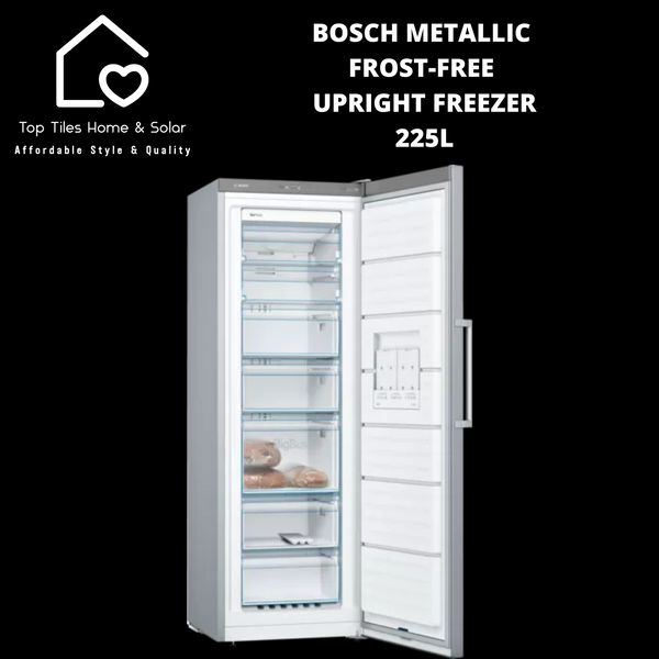 Bosch Series 4 - Metallic Frost-Free Upright Freezer - 225L