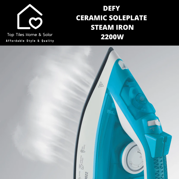 Defy Ceramic Soleplate Steam Iron - 2200W SI3122GW