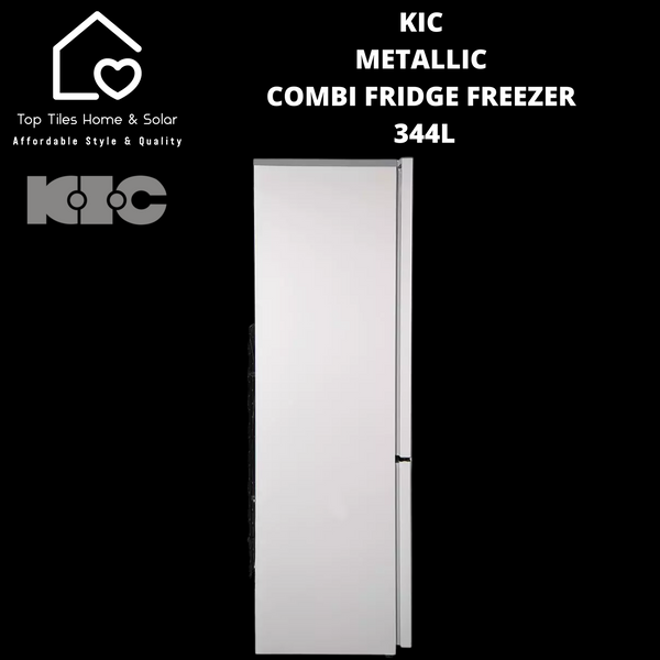 KIC Metallic Combi Fridge Freezer - 344L