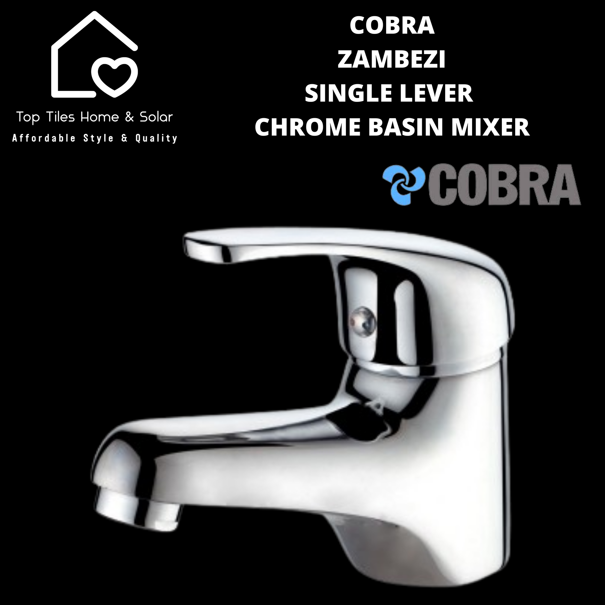 Cobra Zambezi Single Lever Chrome Basin Mixer