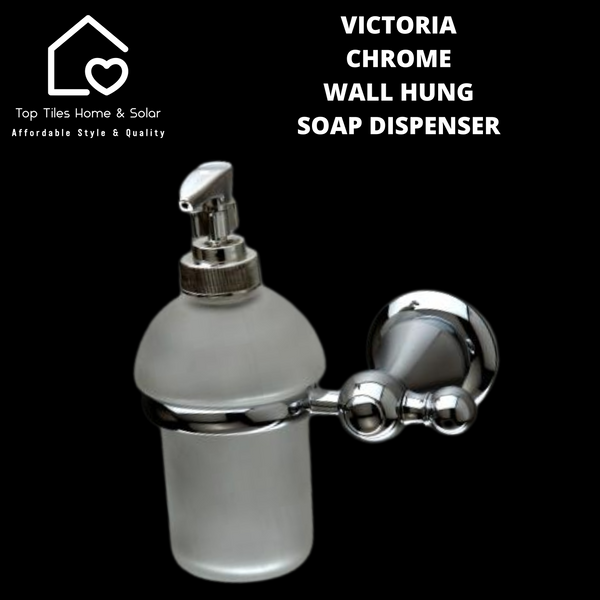 Victoria Chrome Wall Hung Soap Dispenser