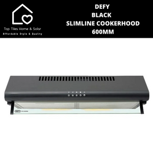 Defy Slimline Cookerhood Black 600mm DCH290 Top Tiles Home Solar
