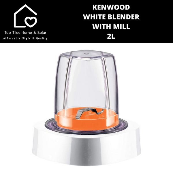 Kenwood White Blender With Mill  - 2L