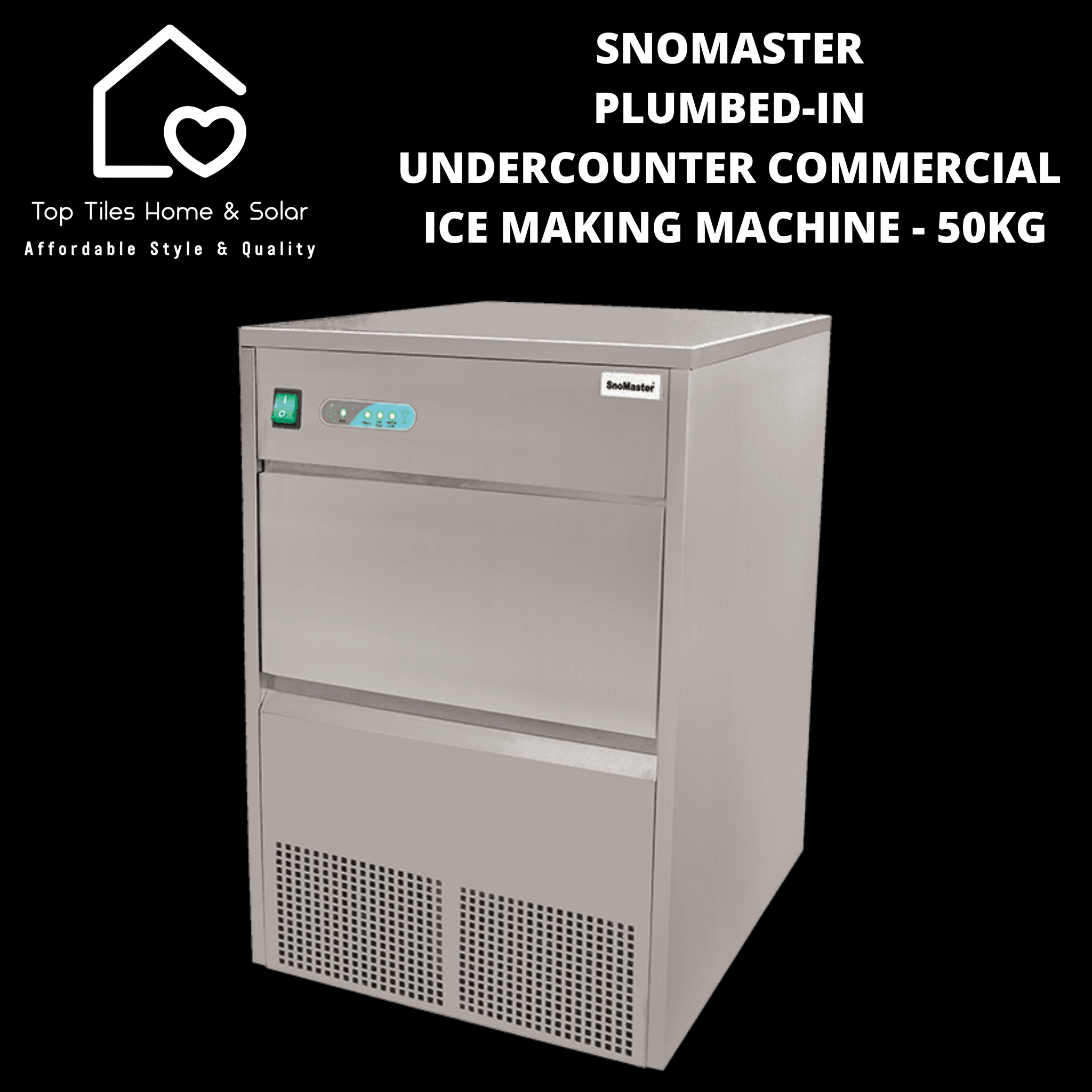 complete guide to snomaster ice machines: features,... SnoMaster Plumbed-in Undercounter Commercial Ice Making Machine - 50kg ...
