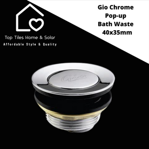 Gio Chrome Pop-up Bath Waste - 40x35mm