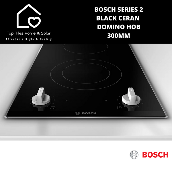 Bosch Series 2 - Black Ceran Domino Hob - 300mm