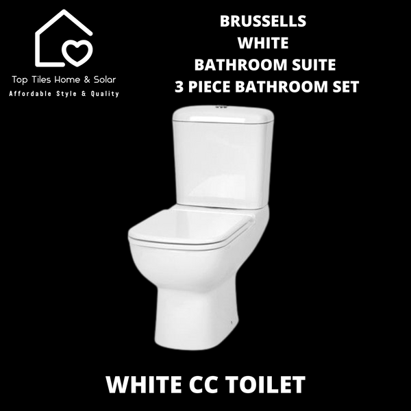 Brussells White Bathroom Suite - 3 Piece Bathroom Set