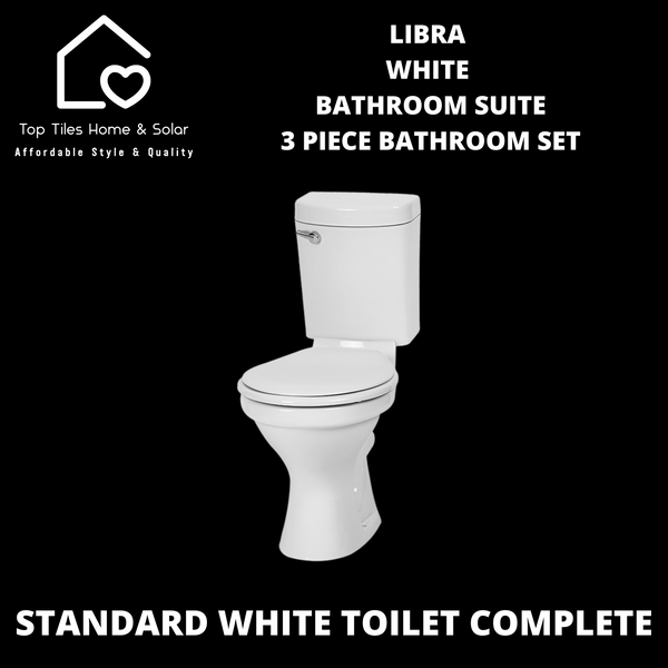 Libra White Bathroom Suite - 3 Piece Bathroom Set