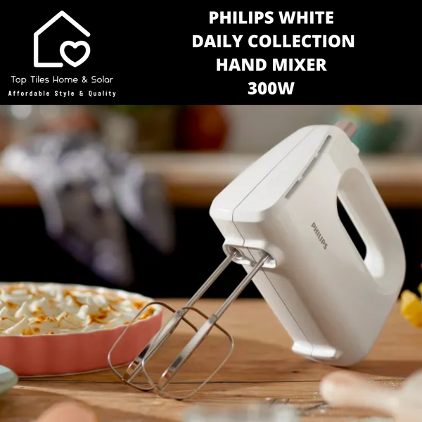 Philips White Daily Collection Hand Mixer - 300W