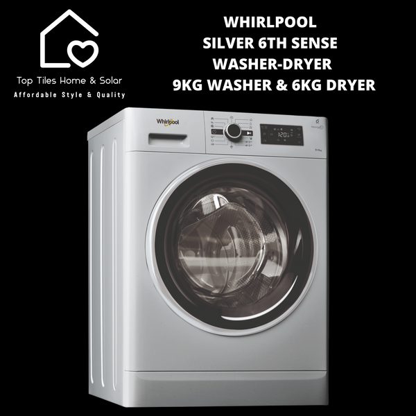 Whirlpool Silver 6th Sense Washer-Dryer - 9kg Washer & 6kg Dryer