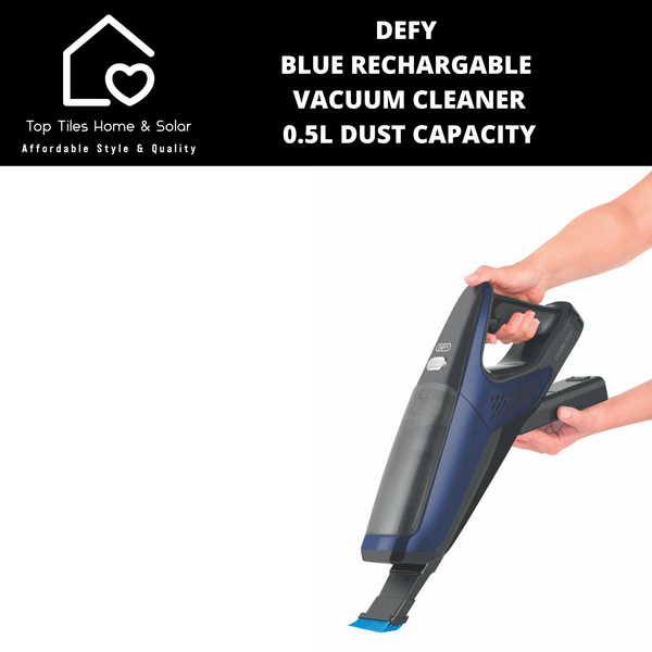 Defy Blue Rechargable Vacuum Cleaner - 0.5L Dust Capacity VRT61821B