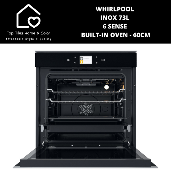 Whirlpool Black 73L 6 Sense Built-In Oven - 60cm