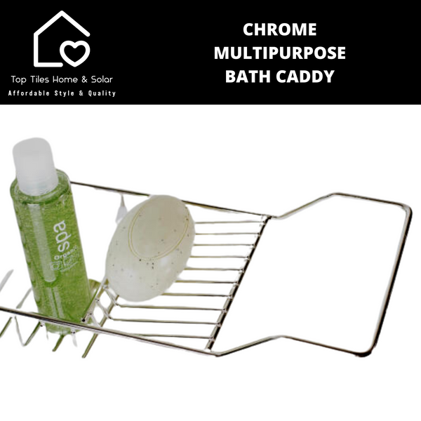 Chrome Multipurpose Bath Caddy