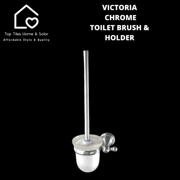 Victoria Chrome Toilet Brush & Holder