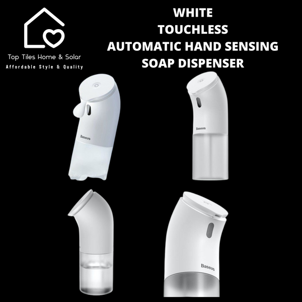 White Touchless Automatic Hand Sensing Soap Dispenser