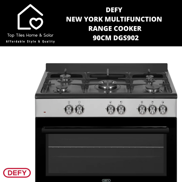 Defy Multifunction 5 Burner Gas Range Cooker - 90CM DGS902