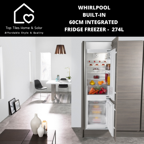 Whirlpool Built-in 60cm Integrated Fridge Freezer - 274L