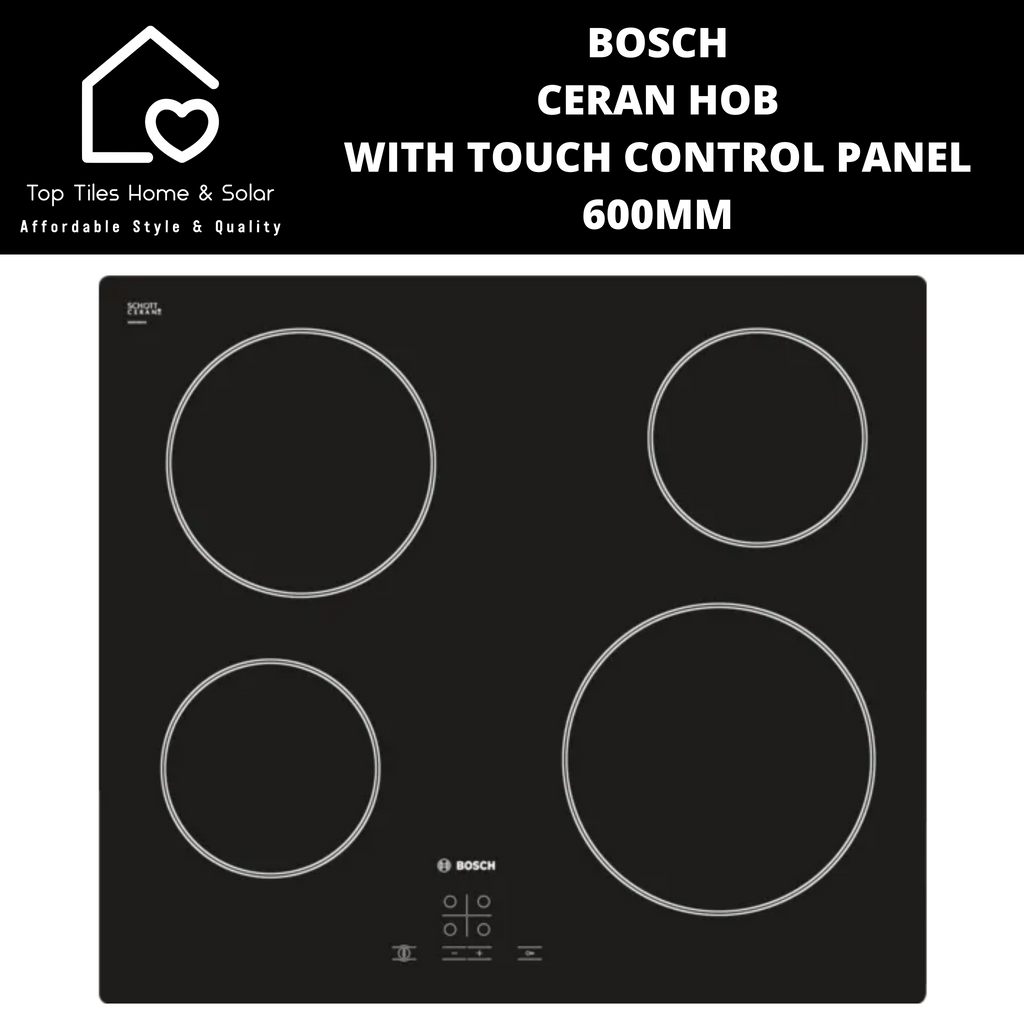 Bosch Series 4 Ceran Hob with Touch Control Panel 600mm Top