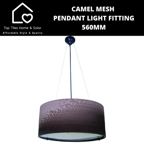 Camel Mesh Pendant Light Fitting - 5600mm