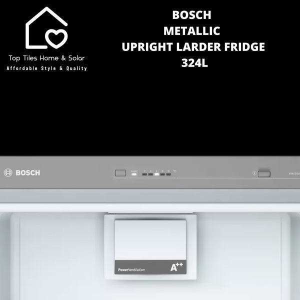 Bosch Series 2 - Metallic Upright Larder Fridge - 324L