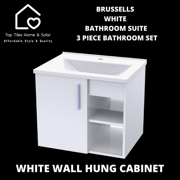 Brussells White Bathroom Suite - 3 Piece Bathroom Set