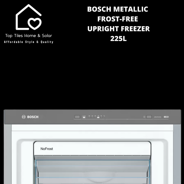 Bosch Series 4 - Metallic Frost-Free Upright Freezer - 225L