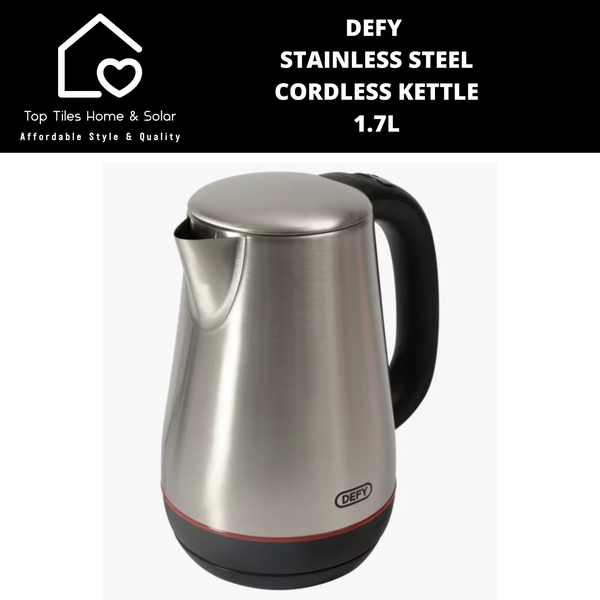 Defy Stainless Steel Cordless Kettle - 1.7L WK828S