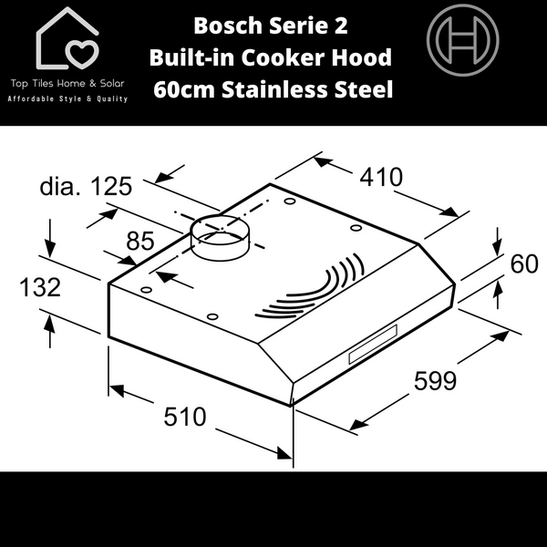 Bosch Serie 2 Built-in Extractor Hood - 60cm Stainless Steel
