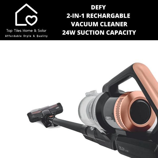 Defy 2-In-1 Rechargeable Vacuum Cleaner - 24W Suction Capacity VRT18PMB