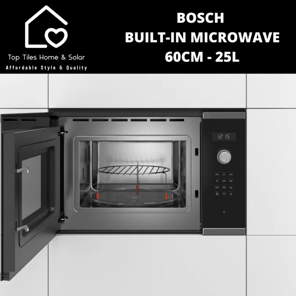 Bosch Series 6 - Metallic Built-in Microwave - 60cm - 25L