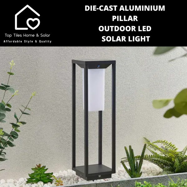 Die-Cast Aluminium Pillar Outdoor LED Solar Light