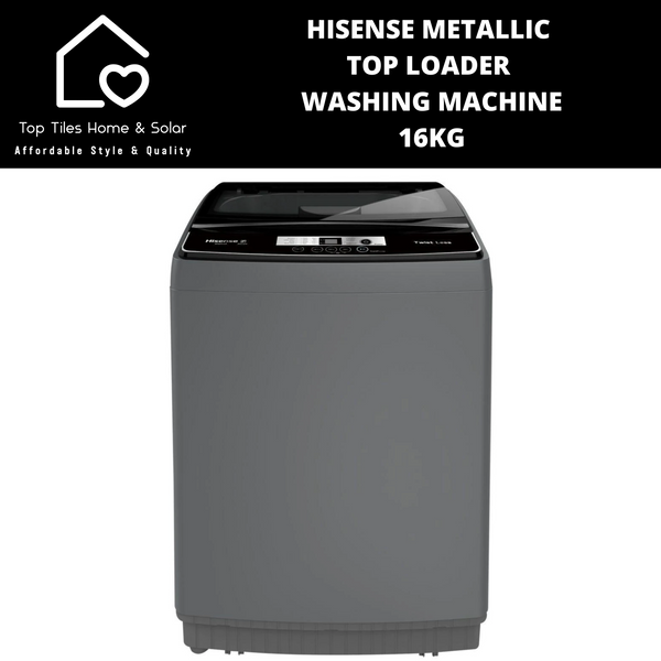 Hisense Metallic Top Loader Washing Machine - 16kg