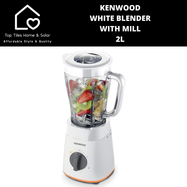 Kenwood White Blender With Mill  - 2L