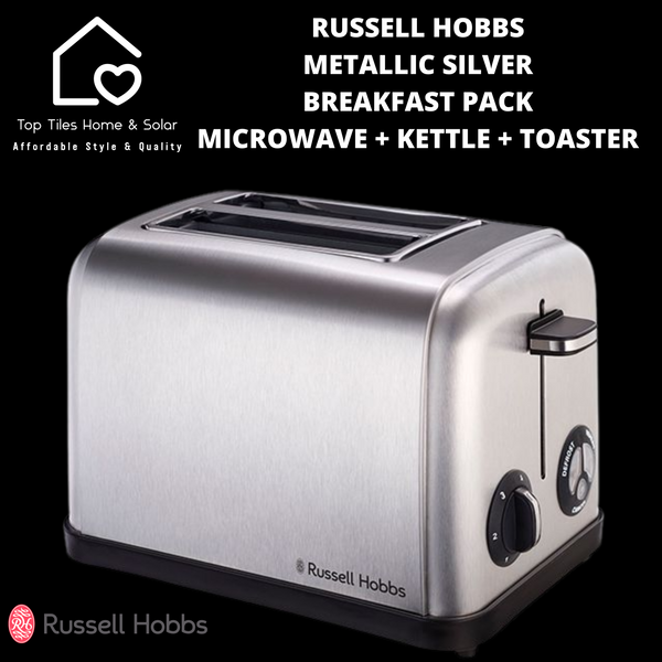 Russell Hobbs Metallic Silver Breakfast Pack