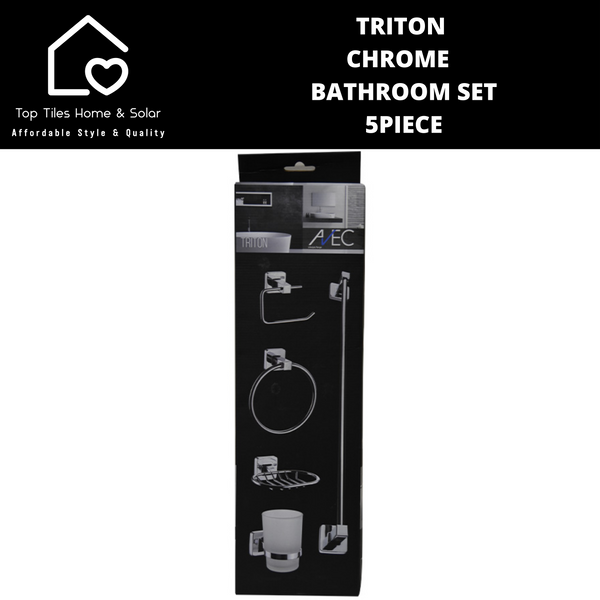 Triton Chrome Bathroom Set - 5 Piece
