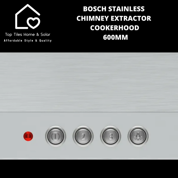 Bosch Series 2 - Stainless Chimney Extractor Cookerhood - 600mm
