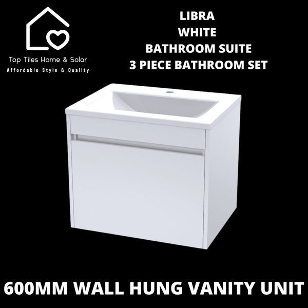 Libra White Bathroom Suite - 3 Piece Bathroom Set
