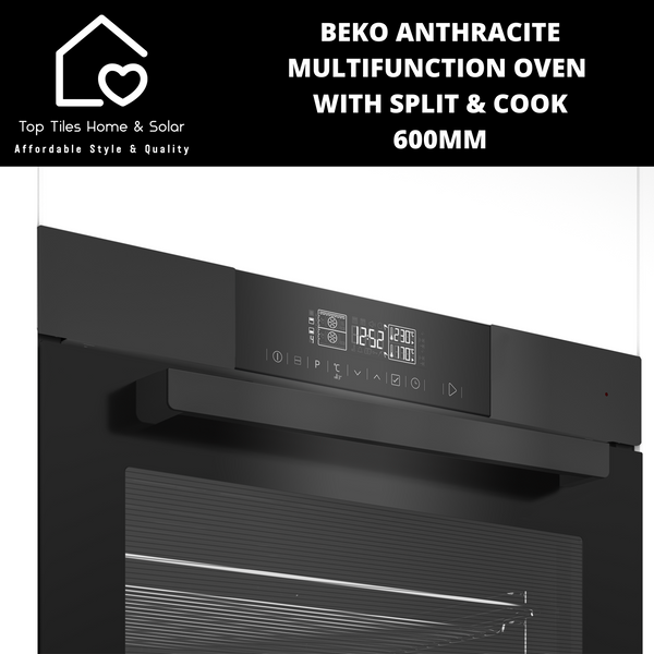 Beko Anthracite Multifunction Oven with Split & Cook - 600mm