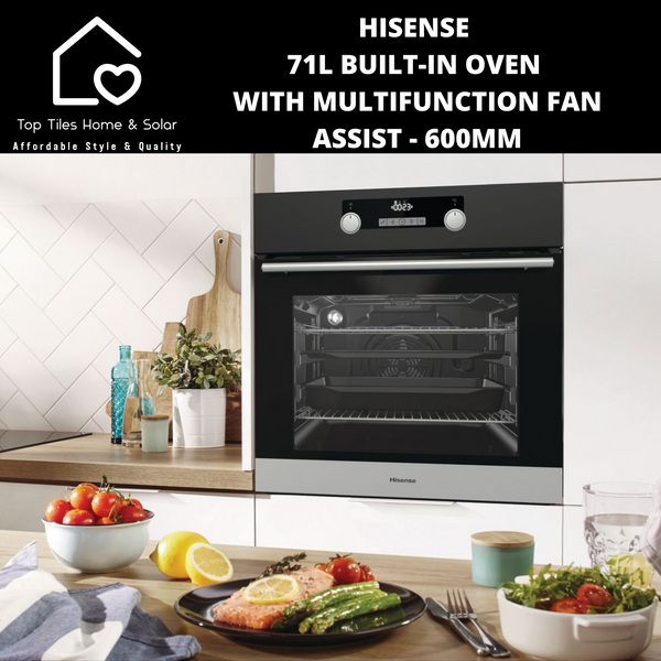 Hisense 71L Built-in Oven with Multifunction Fan Assist - 60cm