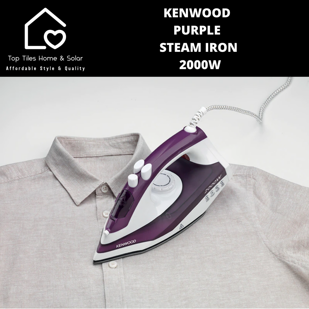 Kenwood Purple Steam Iron 2000W Top Tiles Home Solar