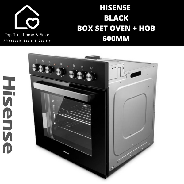 Hisense Black Undercounter Box Set Oven + Hob - 600mm