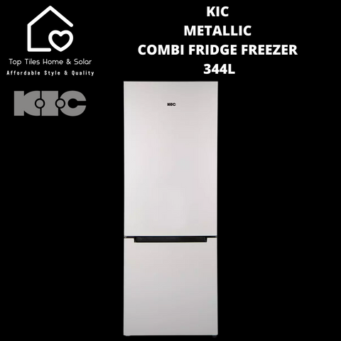 KIC Metallic Combi Fridge Freezer - 344L