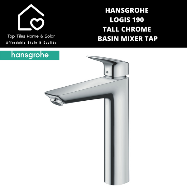 Hansgrohe Logis 190 Tall Chrome Basin Mixer Tap