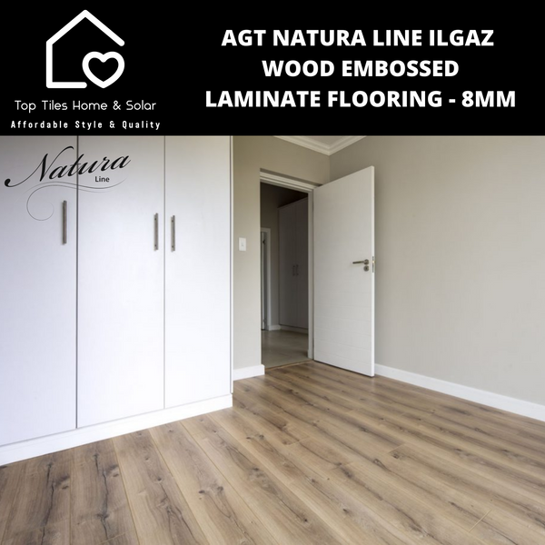 AGT Natura Line Ilgaz Wood Embossed V-Groove Laminate Flooring - 8mm