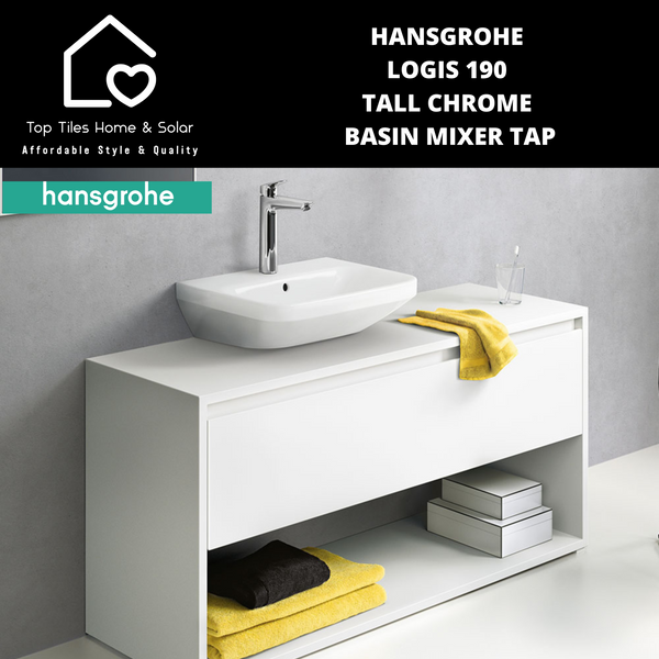Hansgrohe Logis 190 Tall Chrome Basin Mixer Tap