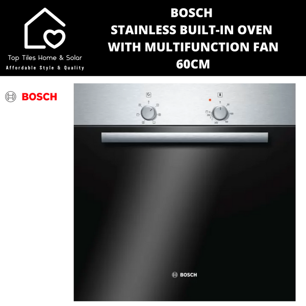 Bosch Series 2 - Stainless Steel Multifunction Oven with Fan - 60cm